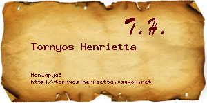 Tornyos Henrietta névjegykártya
